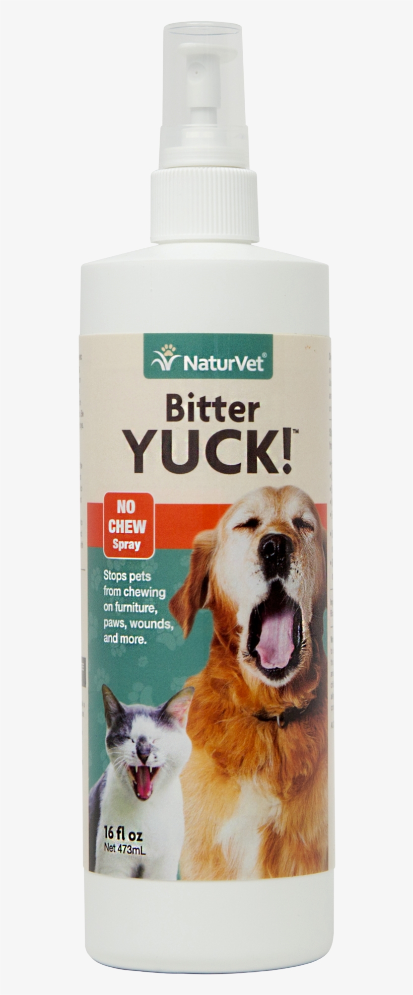 Bitter Yuck S 16oz Nv 09002 V=1456942226 - Naturvet Bitter Yuck! No Chew Spray For Dogs And Cats, transparent png #945892