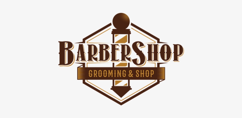 Logotype, Emblem, Barber, Barbershop - Logo, transparent png #946129