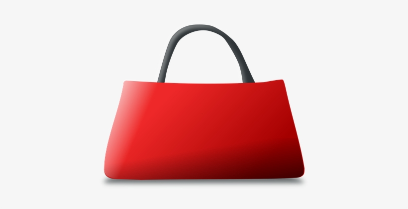 Handbag Red Pocketbook Purse Leather Shopp - Purse Vector Png, transparent png #946183