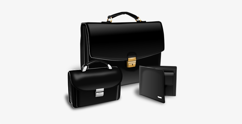 Briefcase Purse Suitcase Portfolio Attache - Suitcase Purse, transparent png #946256