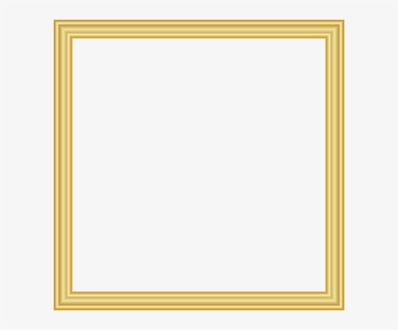 Golden Frame Border Png Clip Art Image - Vintage Christmas, transparent png #946374