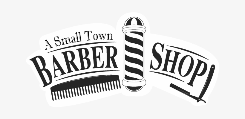 A Small Town Barber Shop Logo - Texas, transparent png #946629