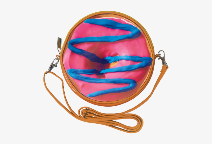 Picture Of Blue And Pink Donut Purse - Doughnut, transparent png #946795