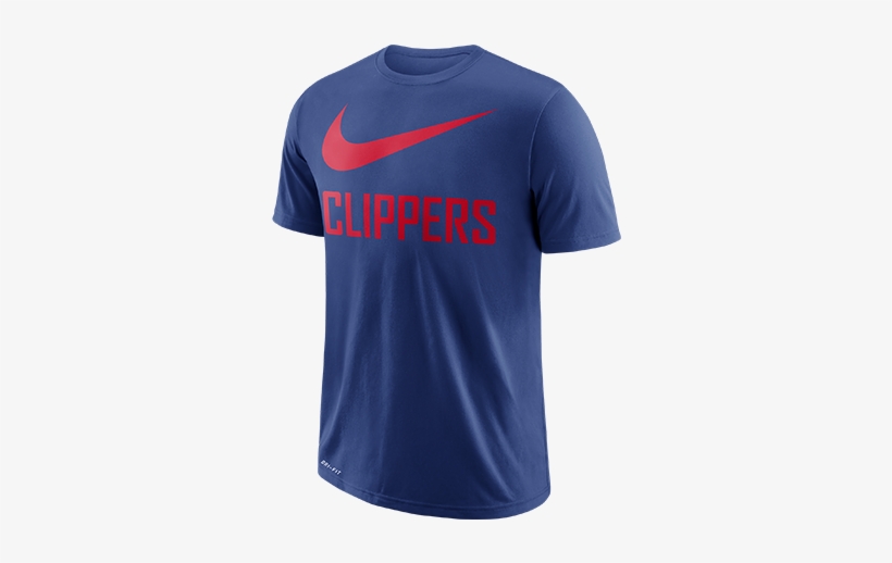 La Clippers Swoosh Team T-shirt - Active Shirt, transparent png #946865
