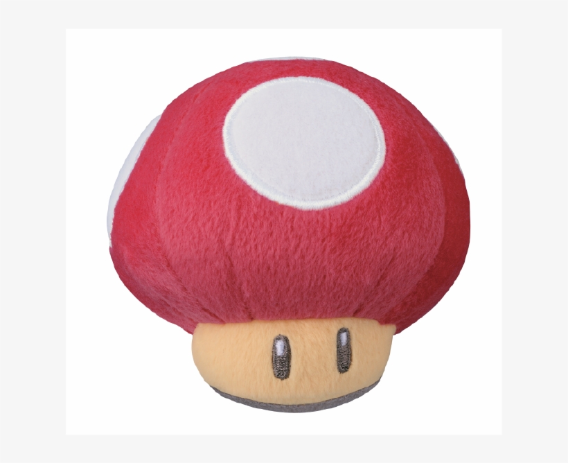 Super Mario Mushroom 5-inch Plush - Mushroom 5" Red Super Mushroom Plush 30th Anniversary, transparent png #946894