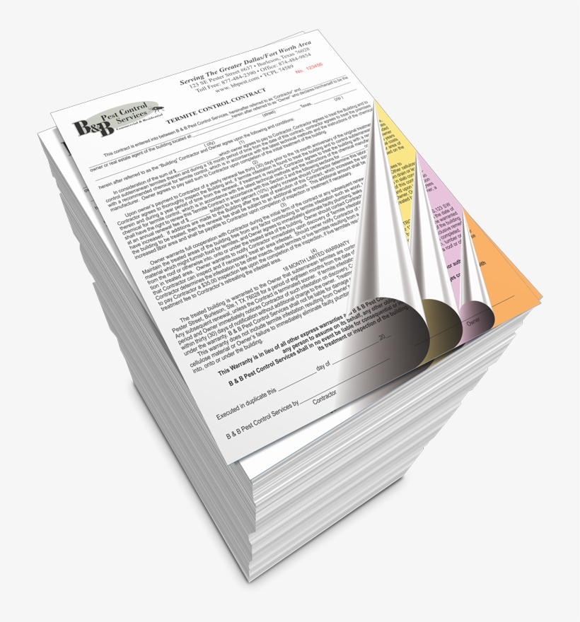 Ncr Carbonless Forms - Carbonless Copy Paper, transparent png #947155