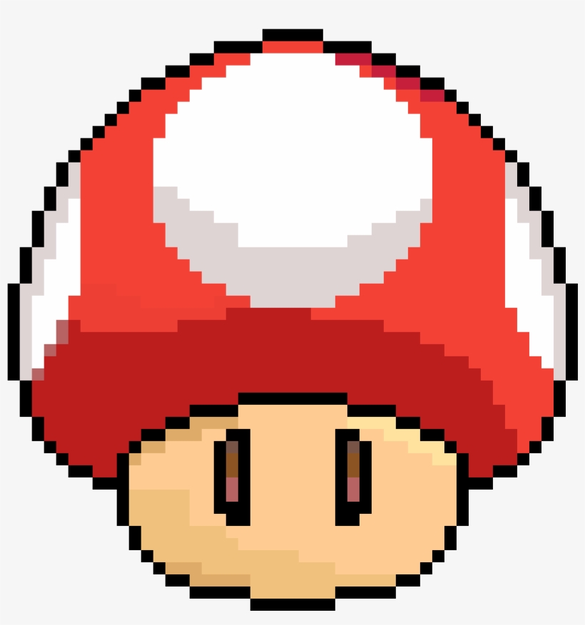 Mario Mushroom - Pixel Art Anime Face, transparent png #947527