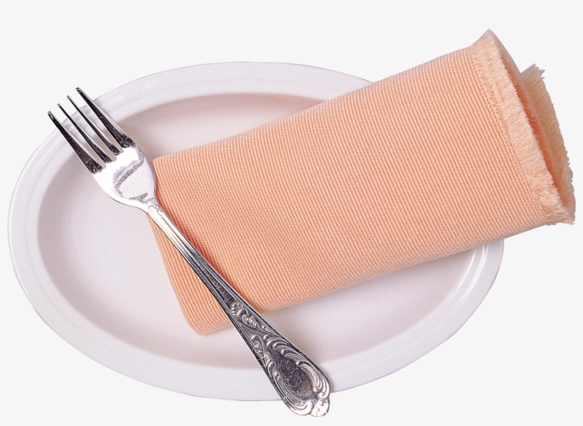 Plate Png Image - Plate With Napkin Png, transparent png #947572