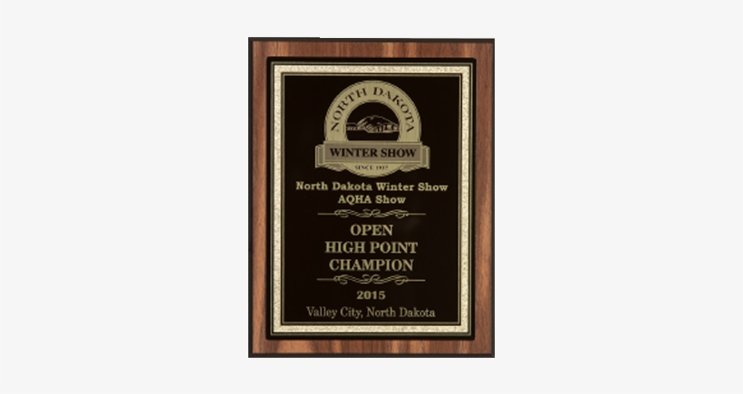6" X 8" Black Metal Plate With Gold Border On A 7" - Sports, transparent png #947589