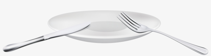 Fork Spoon And Plate Png Clipart - Ceramic, transparent png #947785