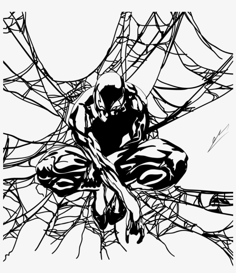 Eminem Drawing Spiderman - Download, transparent png #948238