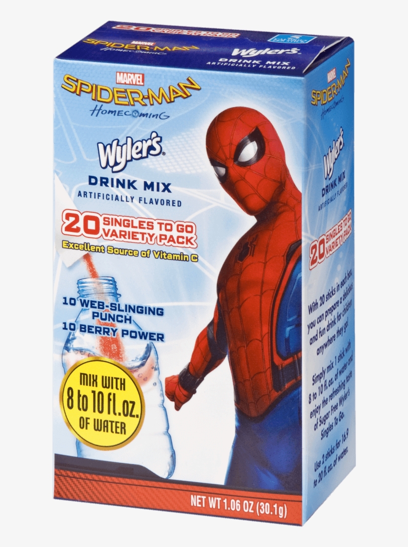 Wyler's Spider-man Singles To Go Variety Pack - Spider-man, transparent png #948661
