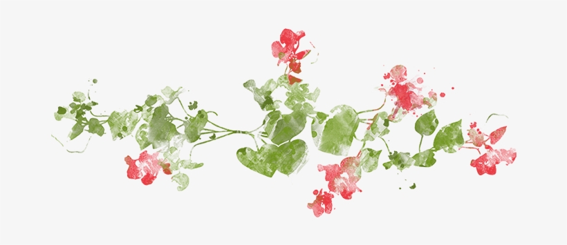 Croquis Branche Feuilles Fleurs Peinture Couleur - Illustration Cerisiers En Fleurs Png, transparent png #948816