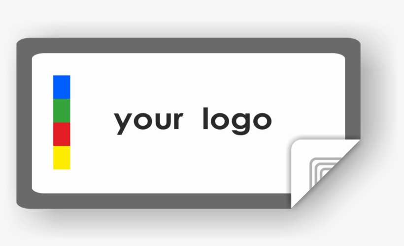 Picture Of Custom Logo Rectangle Sticker Border - Near-field Communication, transparent png #948923