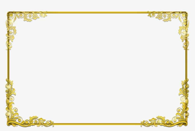 Free Certificate Border Png - Gold Certificate Border Png, transparent png #948973