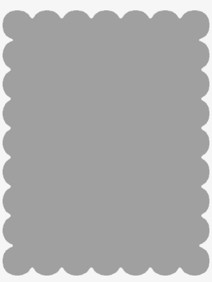 Scallop Border Png - Scalloped Edge Rectangle Template - Free Transparent  PNG Download - PNGkey