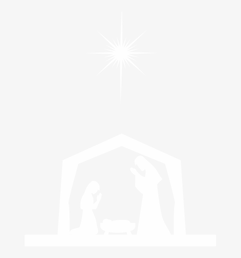Nativity Star Silhouette Png - Religious Christmas Cards, Manger, Christian Holiday,, transparent png #949248