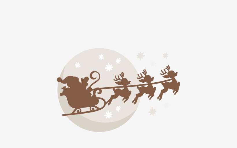 Manger Svg Santa - Santa Sleigh Svg Free, transparent png. 