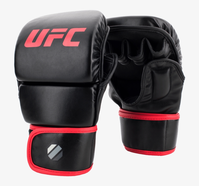 Ufc Mma 8oz Sparring Gloves Black - Ufc Gloves, transparent png #9400420