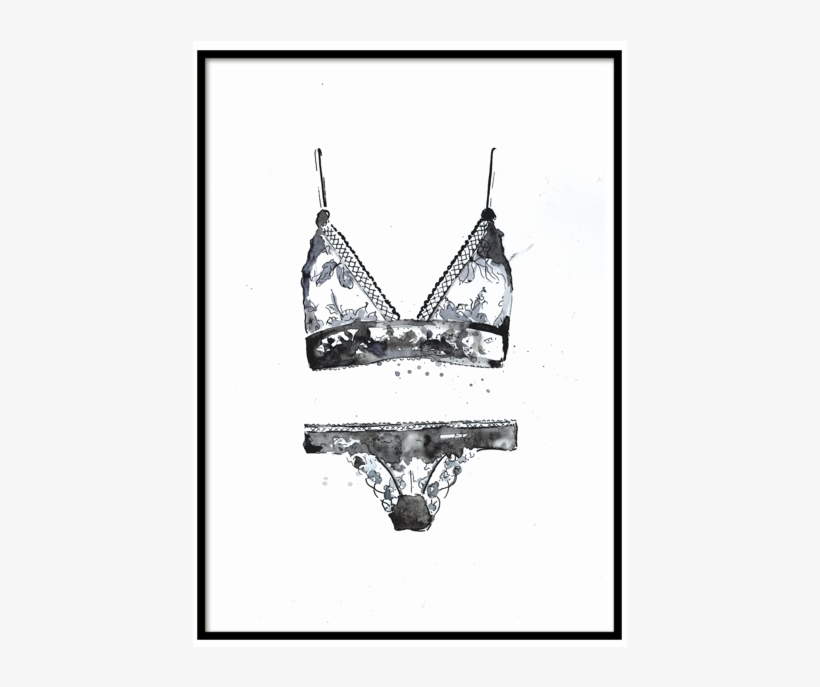 Lace Lingerie Set - Lingerie Top, transparent png #9400684