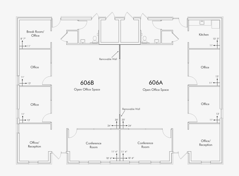 606 Office Building 4000 Sqft Inquire For Availability - Diagram, transparent png #9400728