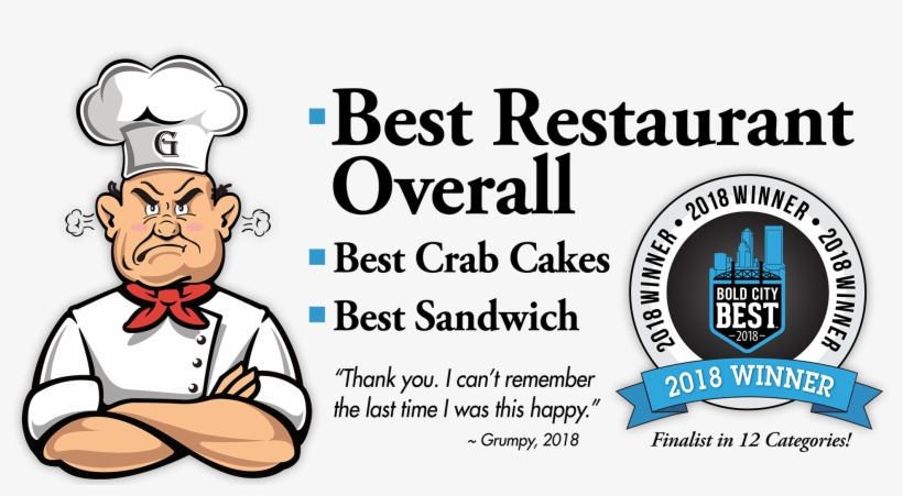 's Bold City Best Banner Clear Background Final - Grumpy's Restaurant Orange Park, transparent png #9400868
