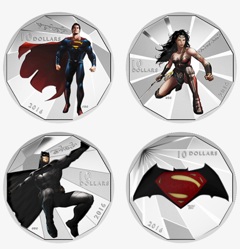 Silver Numis 4 Coin Set Batman V Superman - Batman Coin Canadian Mint, transparent png #9401048