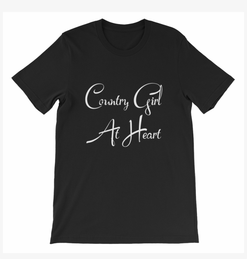 Country Girl At Heart Short Sleeve Unisex T Shirt Blissfully - Tedx Tshirts, transparent png #9401425
