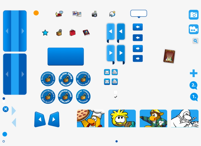 48 173772 Video Controls 10 Aug 2015 - Club Penguin, transparent png #9401898