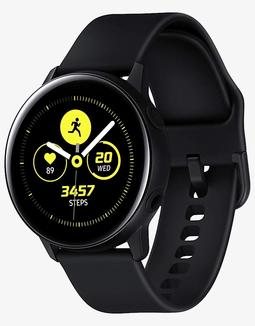 Fitbit Versa Vs - Galaxy Watch Active Black, transparent png #9402024