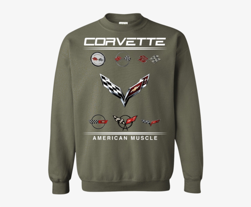 Corvette Logo Emblem Flag C1 C2 C3 C4 C5 C6 C7 Pullover - Harry Potter Mom Shirt, transparent png #9402405