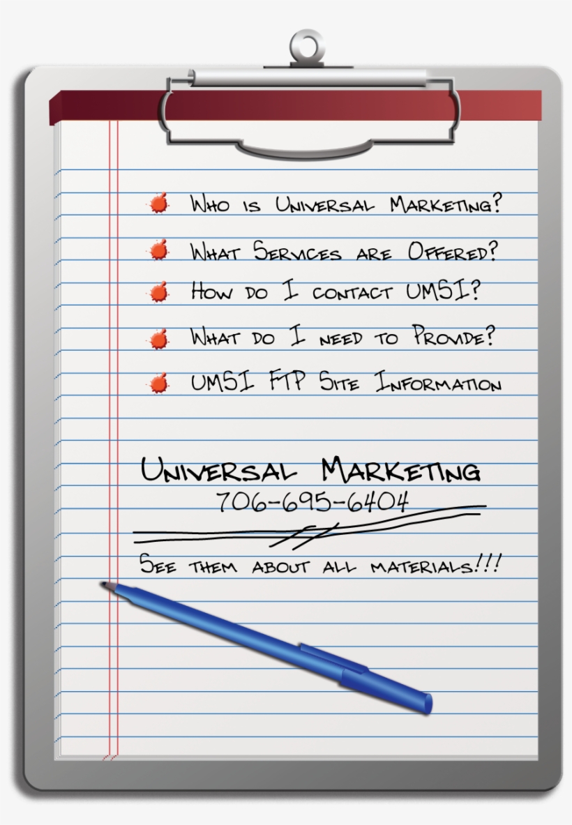 Click The Bullet Points On The Clipboard Or The Links - Clipboard, transparent png #9403108