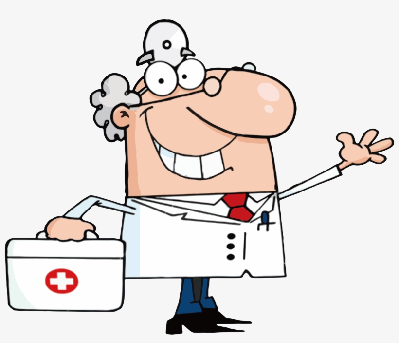 Physician Cartoon Royalty-free Clip Art - Vector Vector Cartoon Male Doctor Clipart, transparent png #9403263