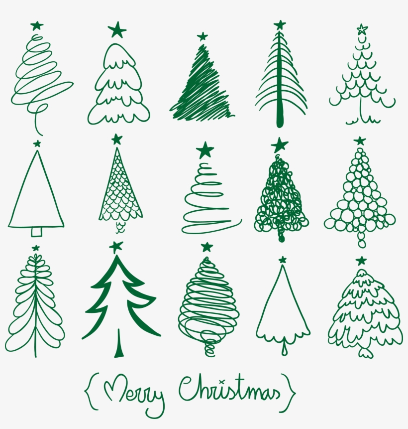 Drawn Christmas Ornaments Vector - Christmas Bullet Journal Doodle, transparent png #9403664