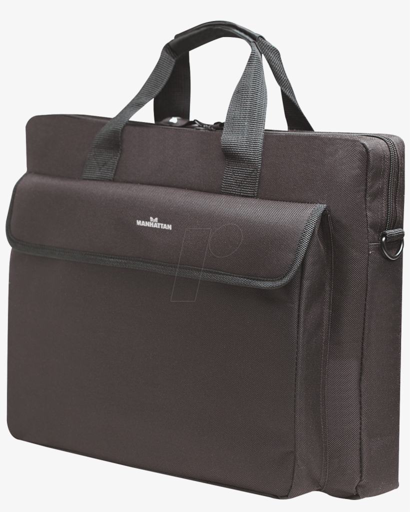 Notebook Bag, Up To - Manhattan London 15.6" Briefcase Black Hardware/electronic, transparent png #9403738