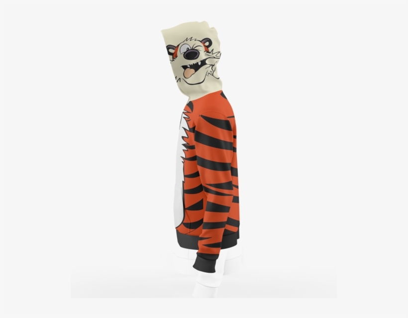 Calvin And Hobbes Zip Hoodie - Mascot, transparent png #9404363