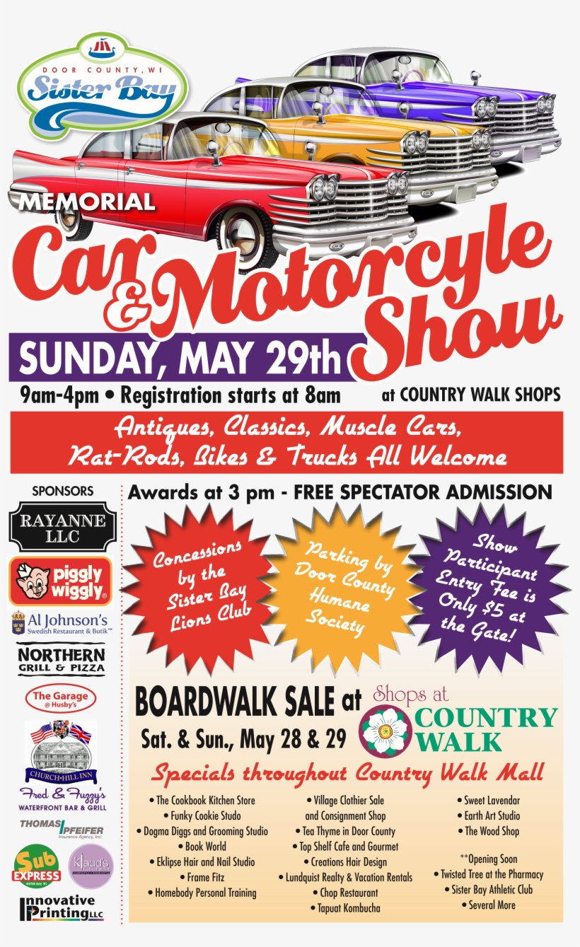 2016 Car Show - Sister Bay, transparent png #9405199