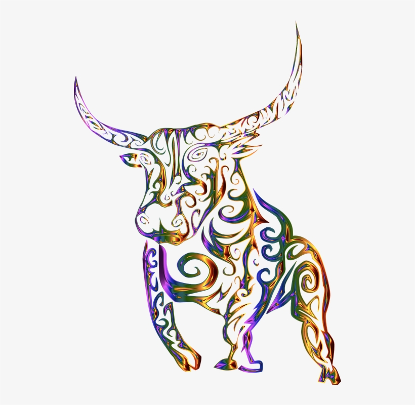 Bulls Clipart Tribal - Tribal Cow, transparent png #9405566