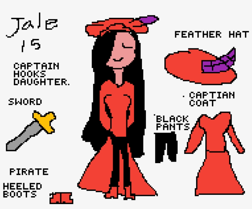 Jale-daughter Of Captian Hook - Cartoon, transparent png #9405928