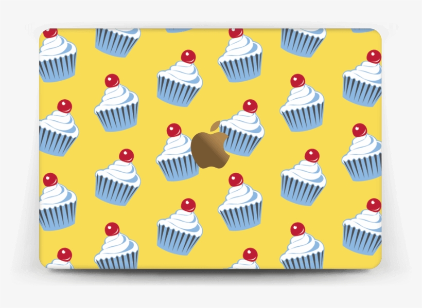Cute Small Cupcakes Skin Macbook 12” - Cupcake, transparent png #9405973