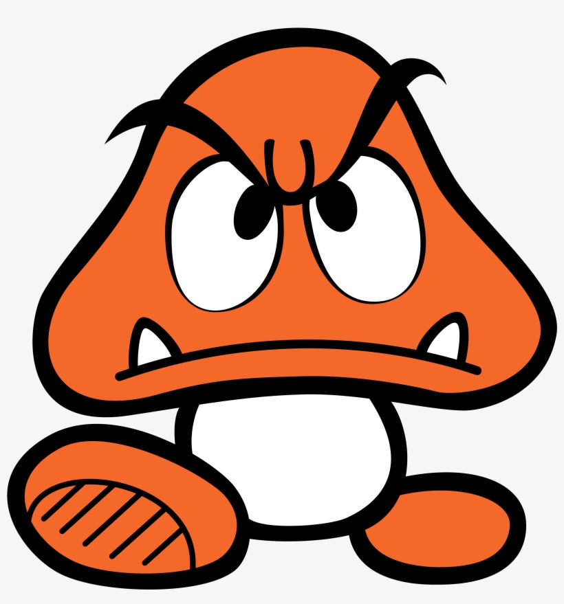 Mario Mushroom Png - Mario Clipart Black And White, transparent png #9406137