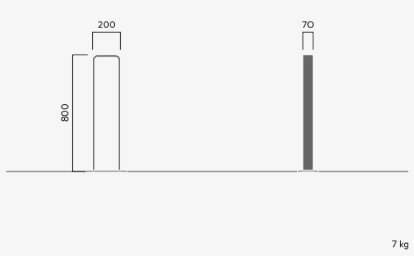 686a Vroom Bicycle Rack Baseplate - Line Art, transparent png #9406293