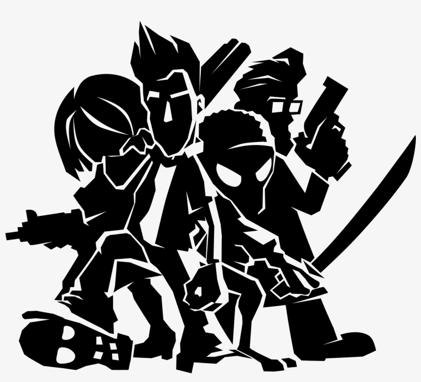 Zombie Team Silhouette - Illustration, transparent png #9406372