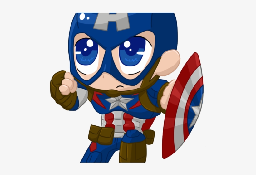 Captain America Clipart Aou - Cute Captain America Clipart, transparent png #9406989
