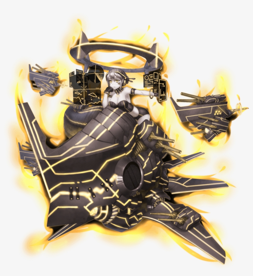 Enemy Aviation Battleship T3 - Battleship Girls, transparent png #9408138