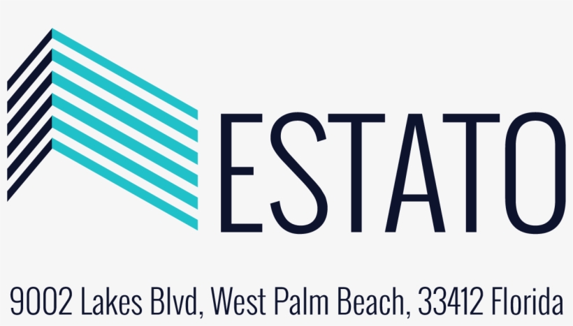 Estato Logo Building With Address, transparent png #9408428