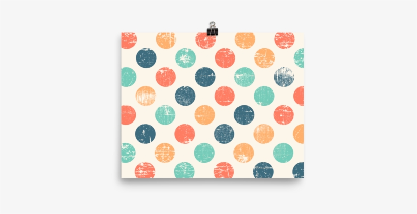 Grunge Polka Dots Poster - Cute Polka Dot Background, transparent png #9408510