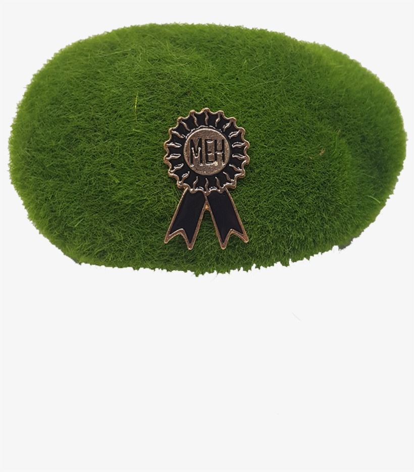 'meh' Award Ribbon Enamel Pin - Badge, transparent png #9408549