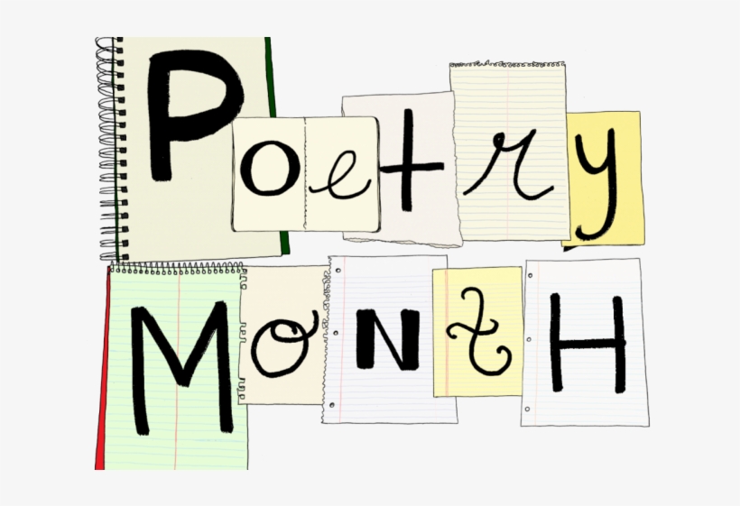 Desk Clipart Poetry - April Is National Poetry Month Clipart, transparent png #9409108