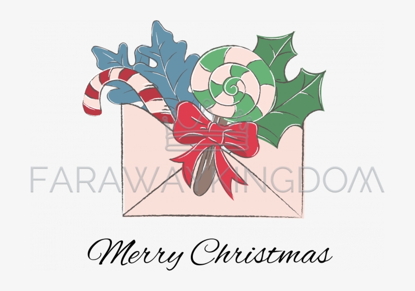 Winter Letter Merry Christmas Cartoon Vector Illustration - Illustration, transparent png #9409250